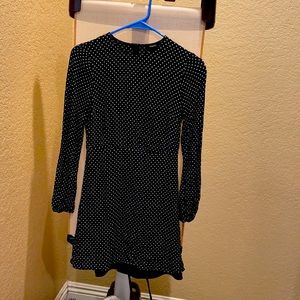 Theory dot long sleeve dress